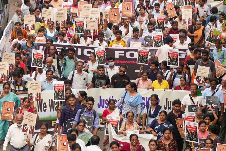 Protest over Kolkata doctor murder case