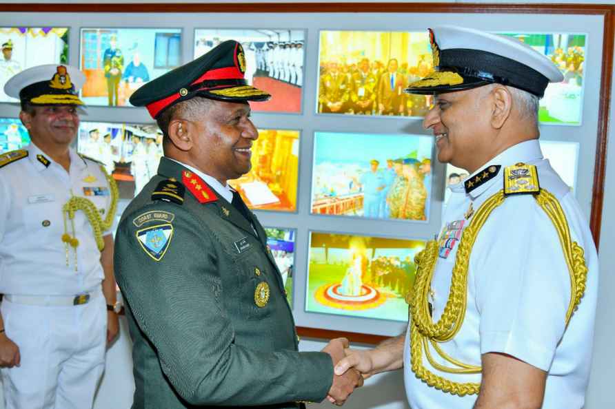 Maldives National Defence Force delegation in Delhi