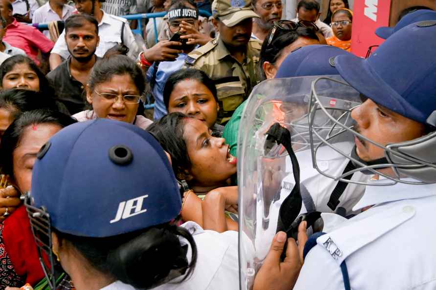 BJYM protest in Kolkata