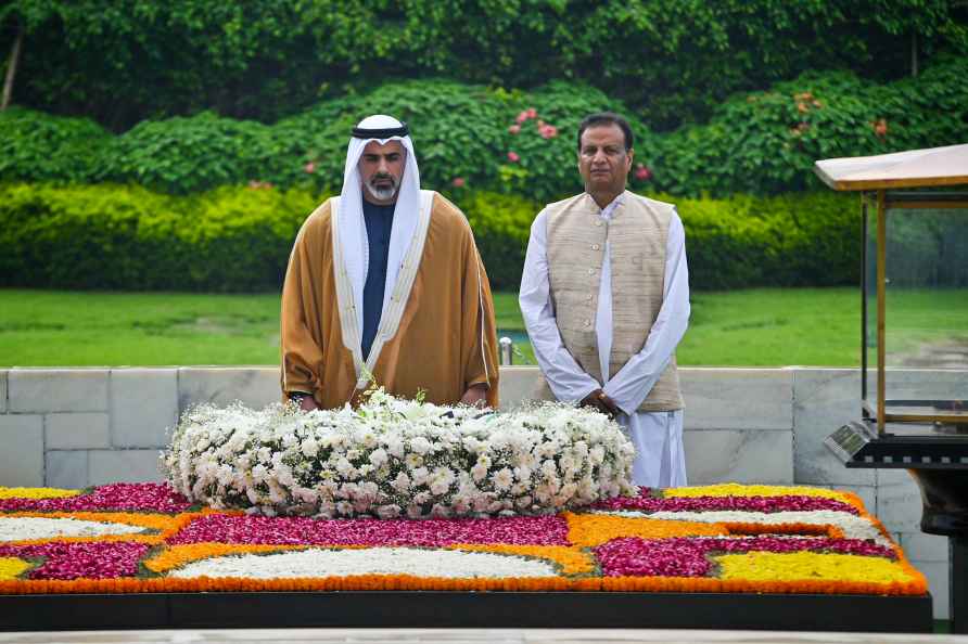 Crown Prince of Abu Dhabi at Rajghat