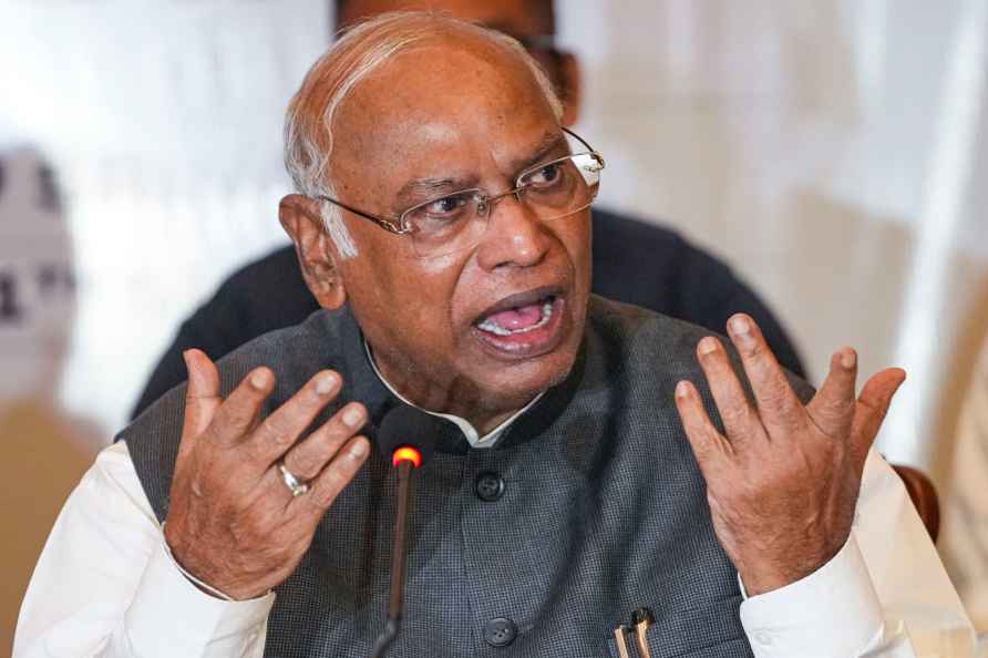 Kharge addresses press conference