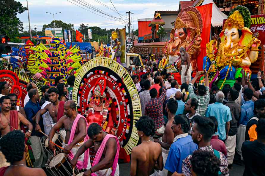 Ganesh idols procession