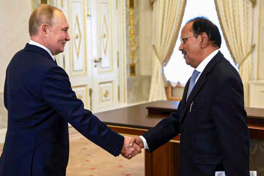 Ajit Doval meets Putin in Russia