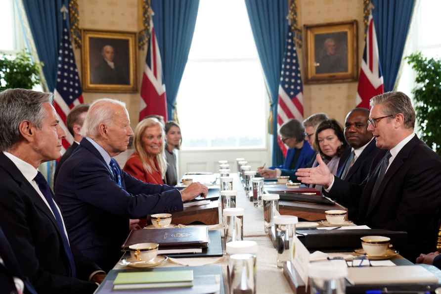 Joe Biden & Keir Starmer meeting