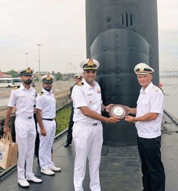 Russian submarine Ufa docks at Kochi port, receives warm welcome