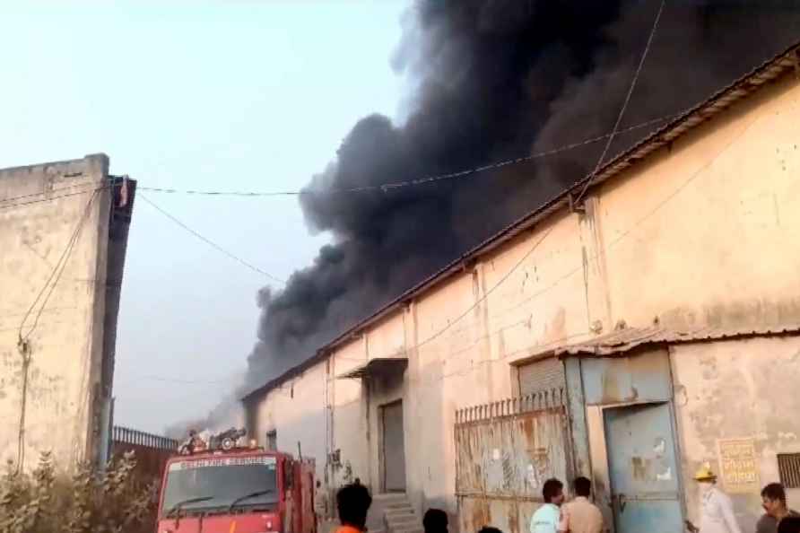 Fire at warehouse in Delhi's Alipur area