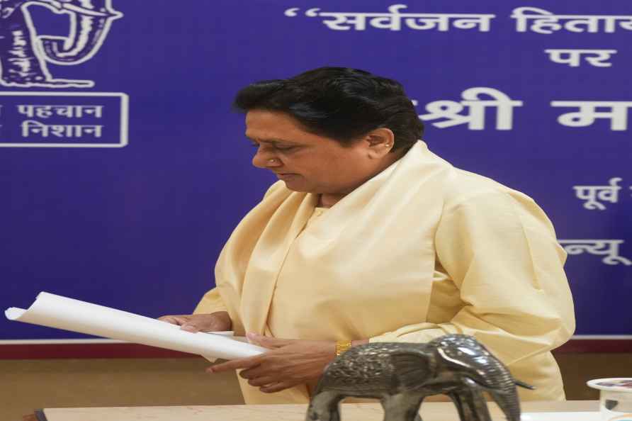 Lucknow: Bahujan Samaj Party (BSP) chief Mayawati during a press...