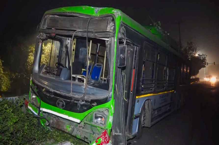 DTC bus accident in Delhi