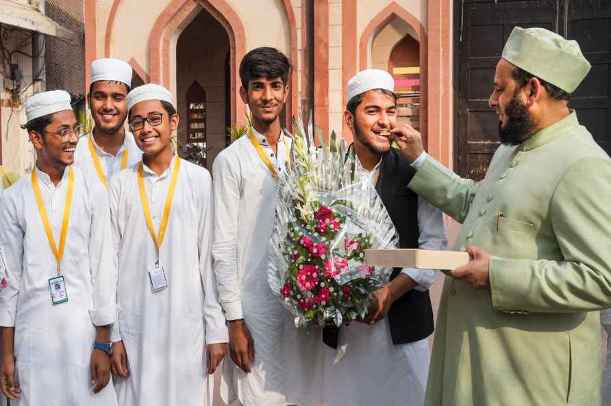 Madarsa students in Eidgah Lucknow