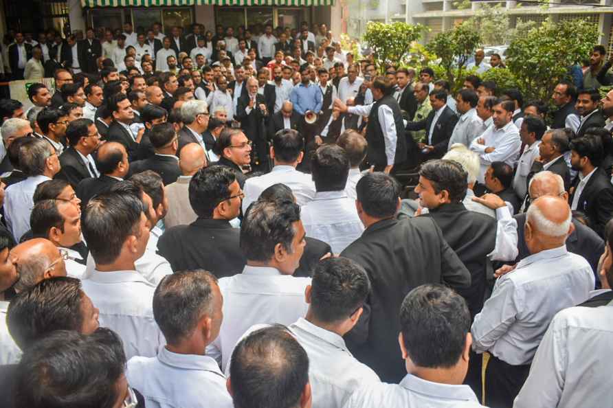 Lawyers' strike in UP's Meerut