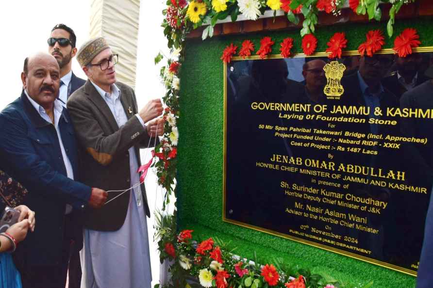 Paribal-Takanwari Bridge foundation stone laying