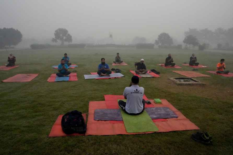 Smog envelops the area of Lahore,