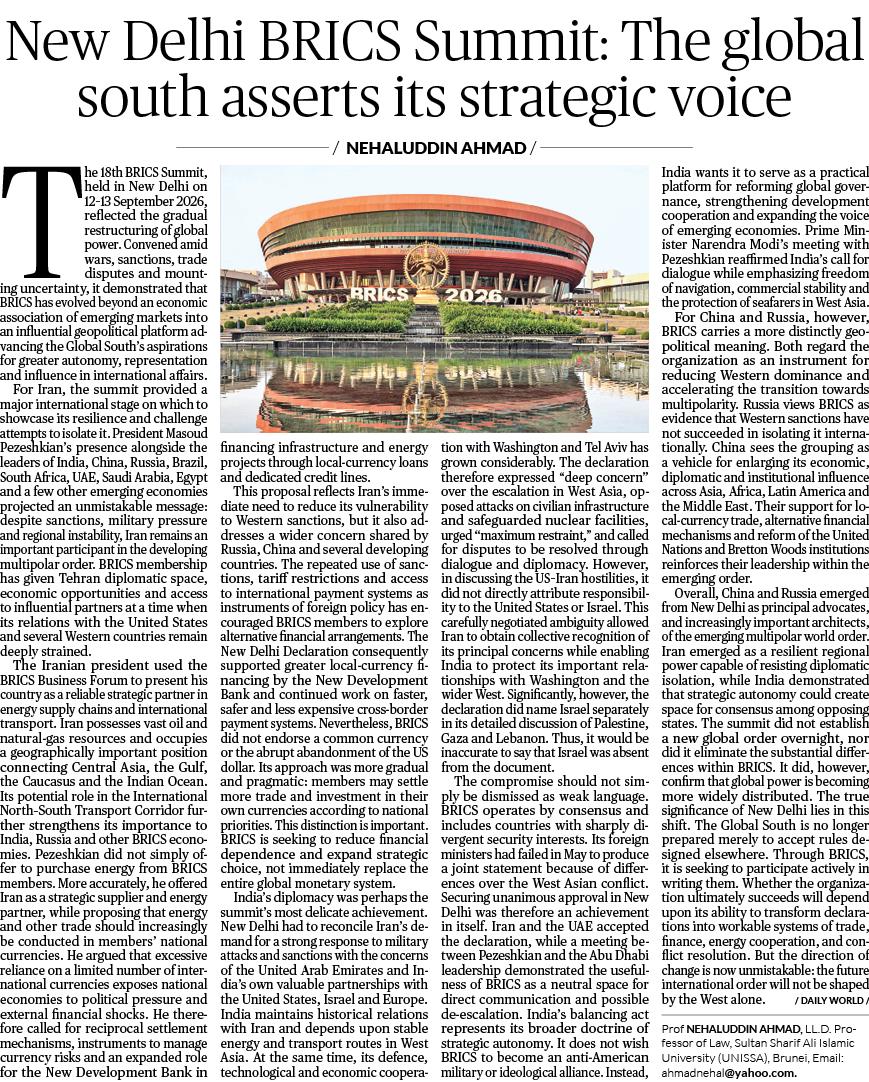 New Delhi BRICS Summit: The global south asserts its strategic voice
