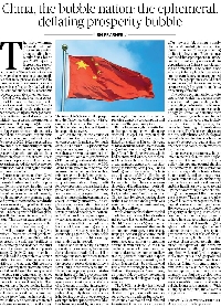 China, the bubble nation: the ephemeral, deflating prosperity bubble