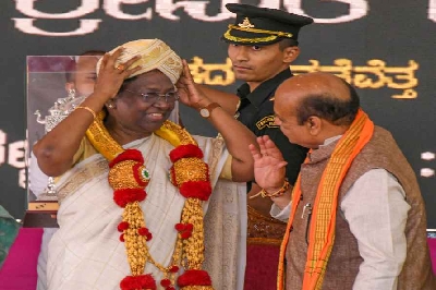 Prez Murmu opens Dussehra festivities in K'taka; calls for thrust on women empowerment