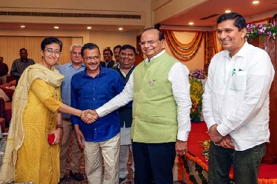 AAP's Atishi, Saurabh Bharadwaj sworn-in as Delhi ministers