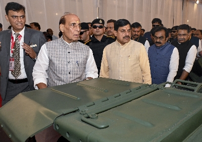 Rajnath Singh lays foundation stone for T-72, T-90 tank overhaul facility in Jabalpur